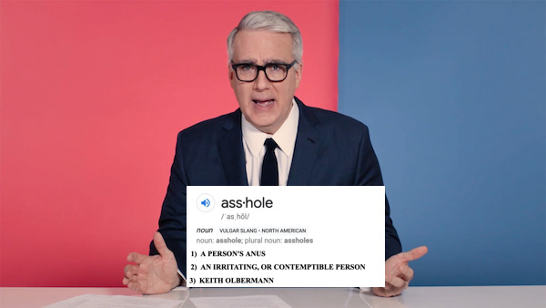 professional asshole Keith Olbermann