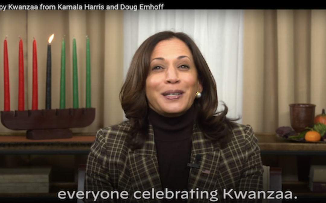 Cringe: Pandering Kamala Harris Makes Dubious Claim She Celebrated Kwanzaa as a Kid
