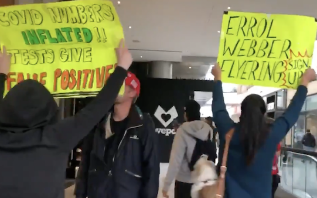 SEE IT: Anti-Mask Protesters Descend Upon California Shopping Center