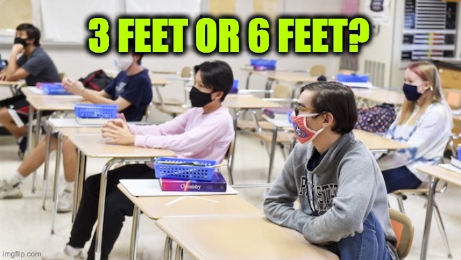 three feet or six feet