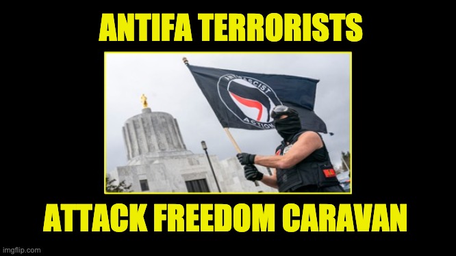 Antifa terrorists in Salem Oregon