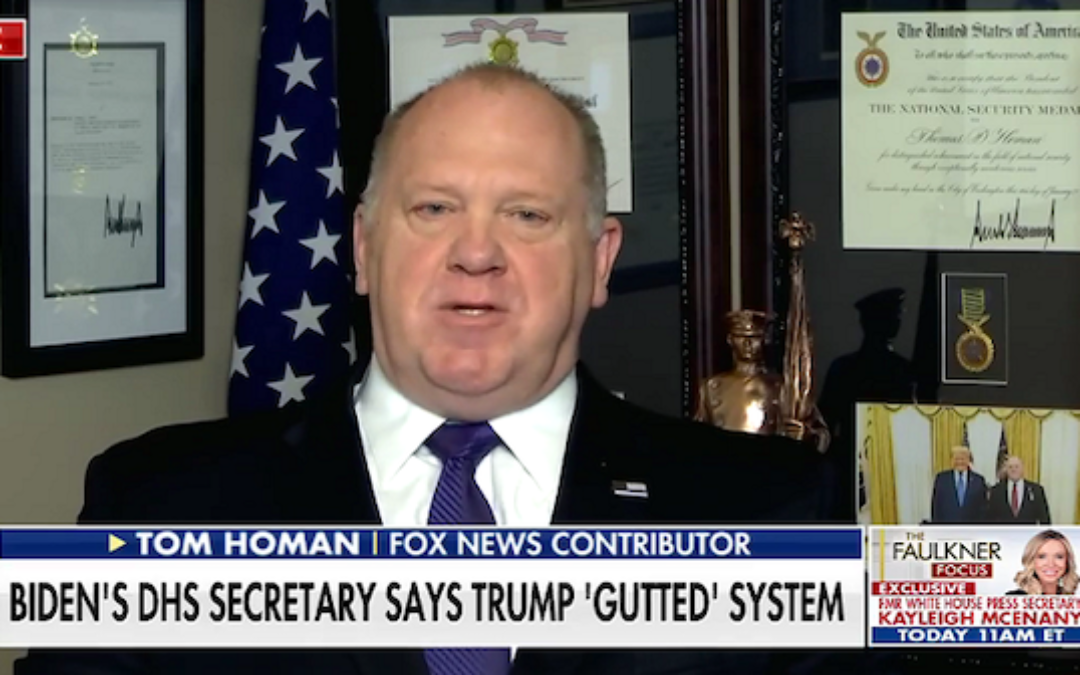 Former ICE Director Tom Homan Slams Biden Admin Claims of Compassion at the Border