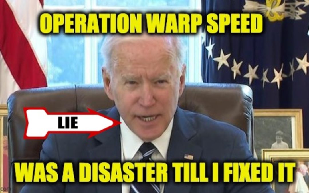 Operation Warp Speed Advisor Dumps Cold Water On Biden’s COVID Lies
