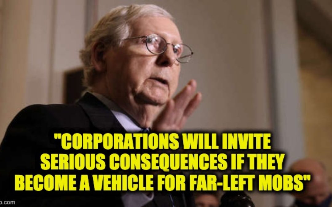 Mitch McConnell Threatens Woke Corporations Objecting To Georgia Election Law