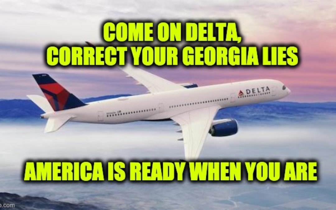 ACU Calls on Delta Airlines to Correct Their Lies About Georgia Voter ID law