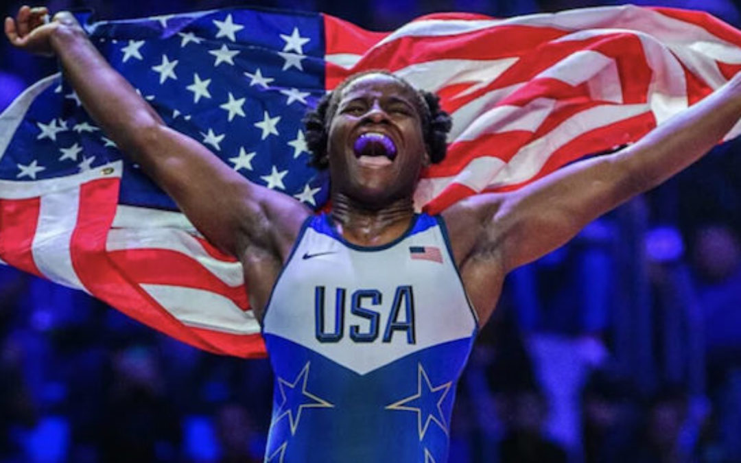 U.S. Wrestling Olympic Gold Winner Tamyra Mensah-Stock Loves Being An American (Video)