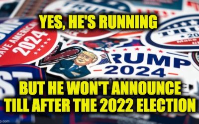 Yes He’s Running:  But Trump Was Talked Out Of Announcing ’24 Till After MidTerms