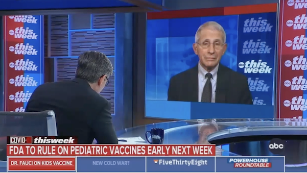Dem operative Stephanopoulos interviewed Fauci