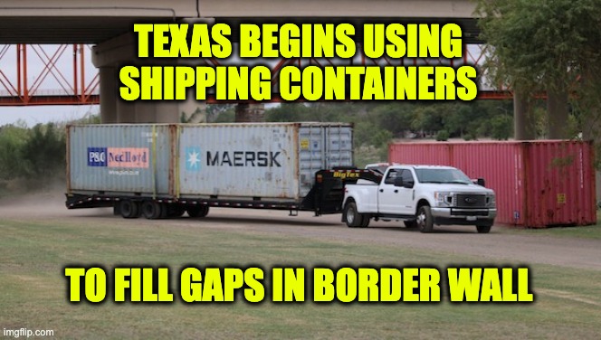 Texas plugs border wall gaps