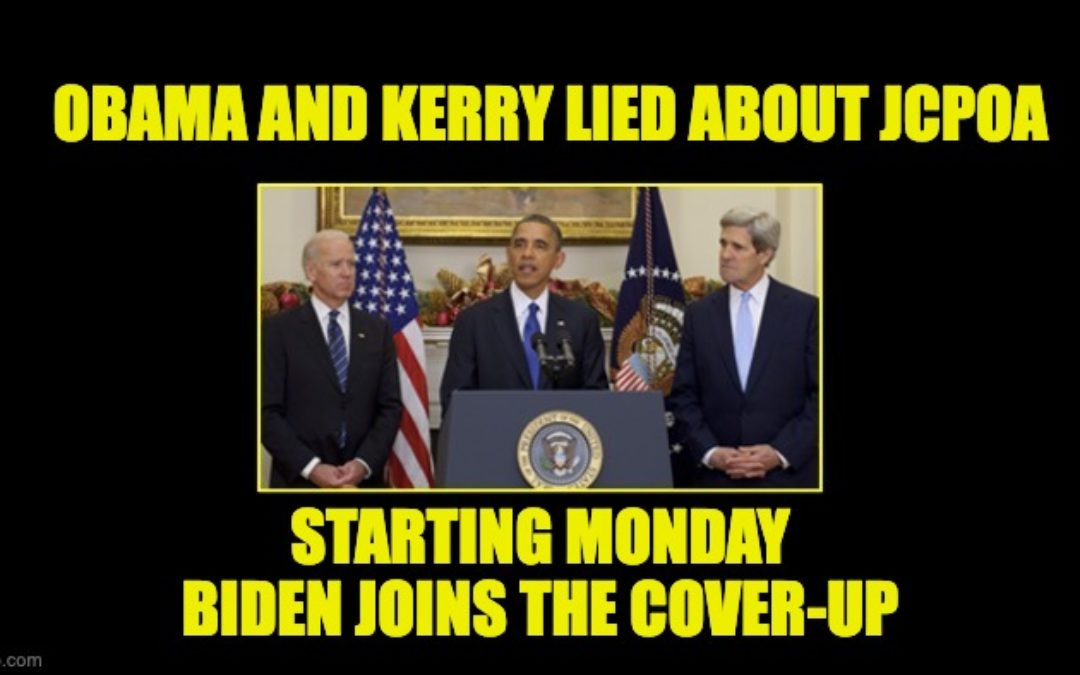 Biden Begins Talks To Reenter Iran Nuke Deal Obama And Kerry Lied To America About