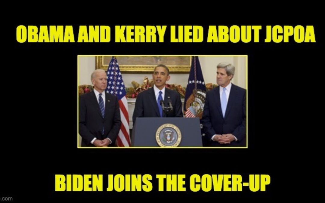 Biden Almost Reentering Iran Nuke Deal- Obama And Kerry Lied To America About The First One