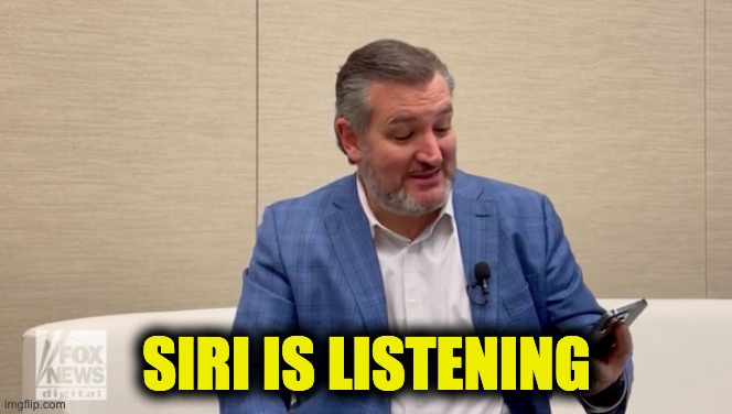 Siri interrupts Ted Cruz