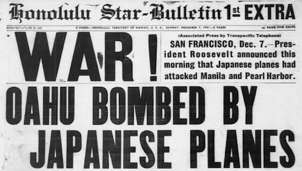 Japanese attacked Pearl Harbor