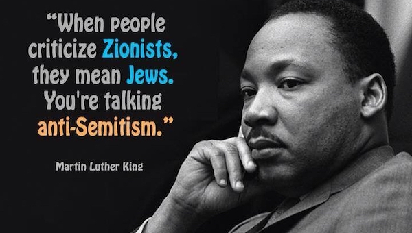 Martin Luther King Zionist