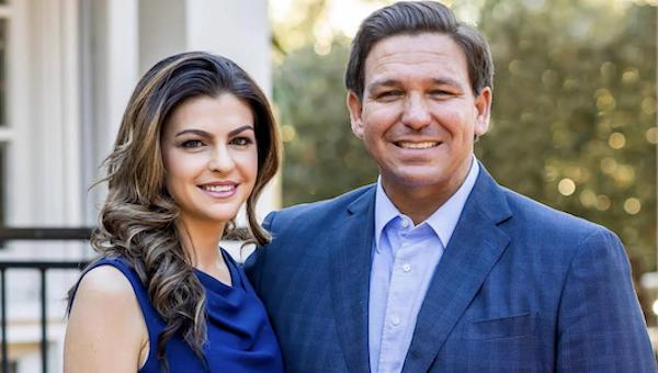 DeSantis was supporting his wife