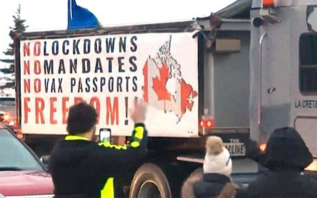 MASSIVE Truck Rally Opposing Vaccine Mandates Heads To Canada’s Capital — Trudeau Goes Into Hiding