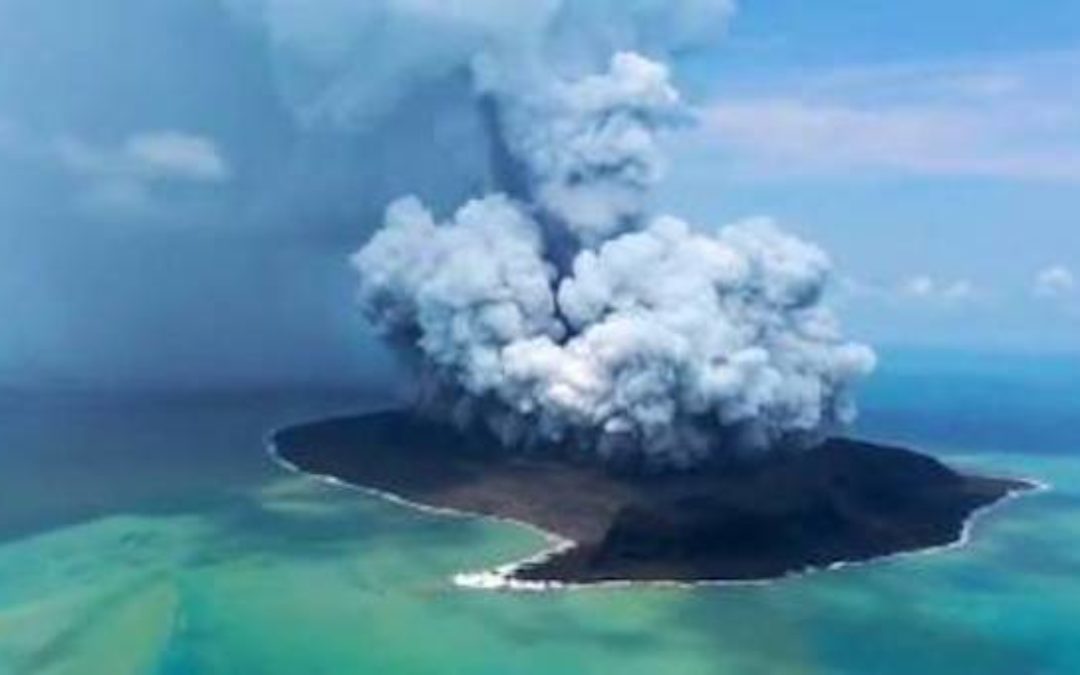 WATCH: Enormous Underwater Volcanic Eruption Caught on Satellite Images