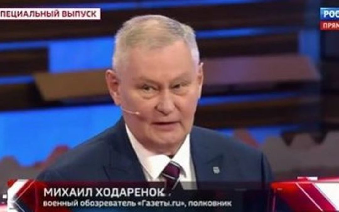 On Russian TV Retired Russian Colonel Indicates The War Is Lost