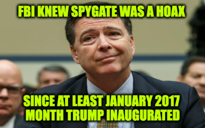 FBI Knew ‘RussiaGate’ Was A Hoax By January 2017