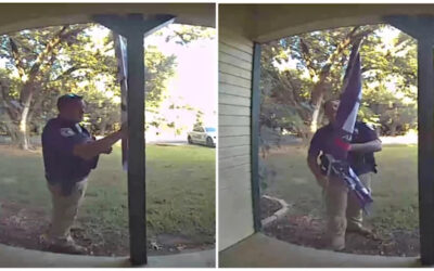 Police Remove Man’s ‘F**k Joe Biden’ Flag From His Own House (Video)