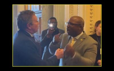 Unhinged: Dem. Rep. Jamaal Bowman Loses Cookies, Throws Tantrum Off House Floor Over Suggestion To Protect Children In Schools (Video)