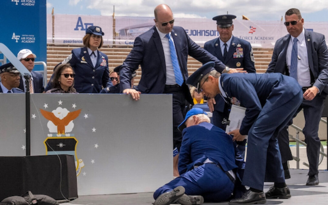 Biden Takes a Big Fall At Air Force Academy Graduation (Video)