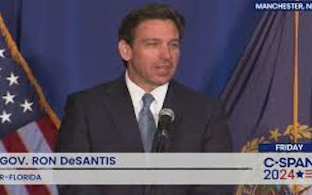Ron DeSantis Pledges to Eliminate the Departments of Energy, Commerce and Education AND the IRS.