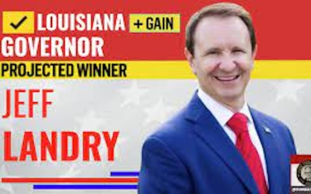 Louisiana Flips Red, as Jeff Landry (R) Elected Governor by Wide Margin