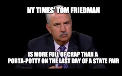 Thomas Friedman vs. Eight Israeli Prime Ministers