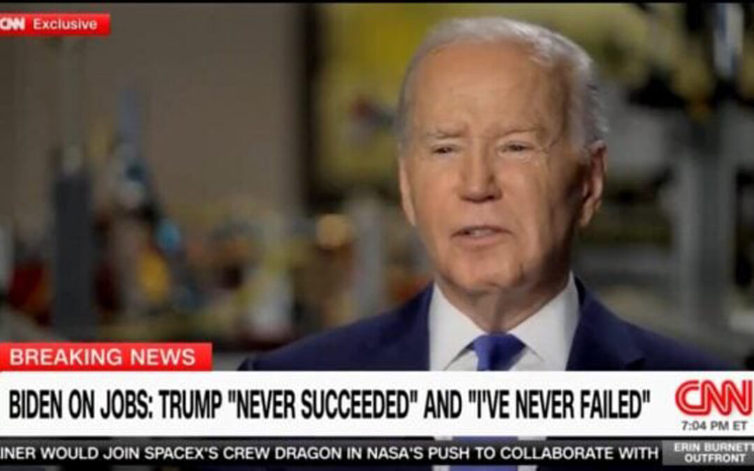 Joe Biden Falsely States on CNN, ‘I’ve Never Failed’