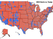 Shocking Map Shows How All 50 States Moved to the Right on Election Day