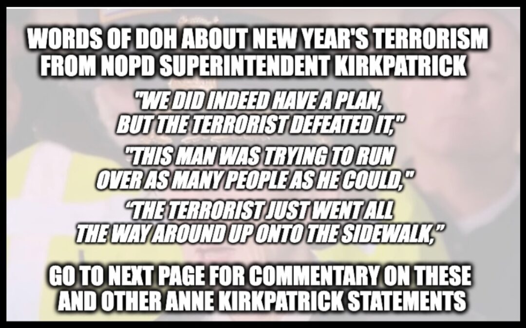 Is New Orleans Police Superintendent Anne Kirkpatrick A Moron?