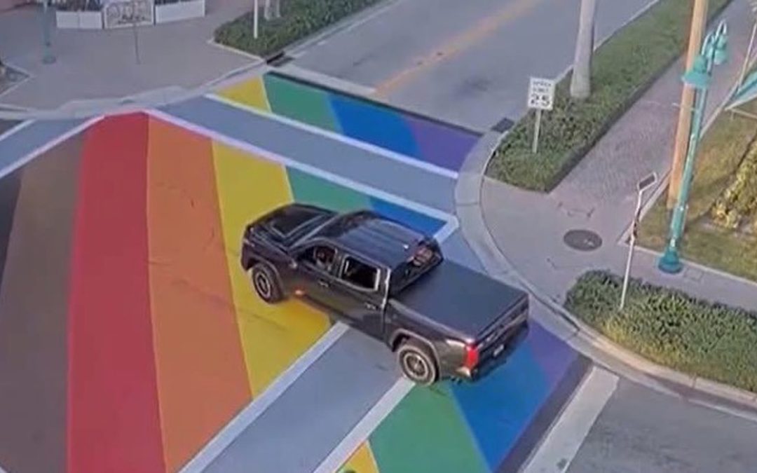 Florida Town Paints Over Gay ‘Pride’ Art at Intersection